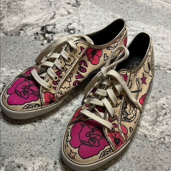 Coach Coach Women's Sneakers with Pink Sneakers Size 7.5 - Picture 12 of 12